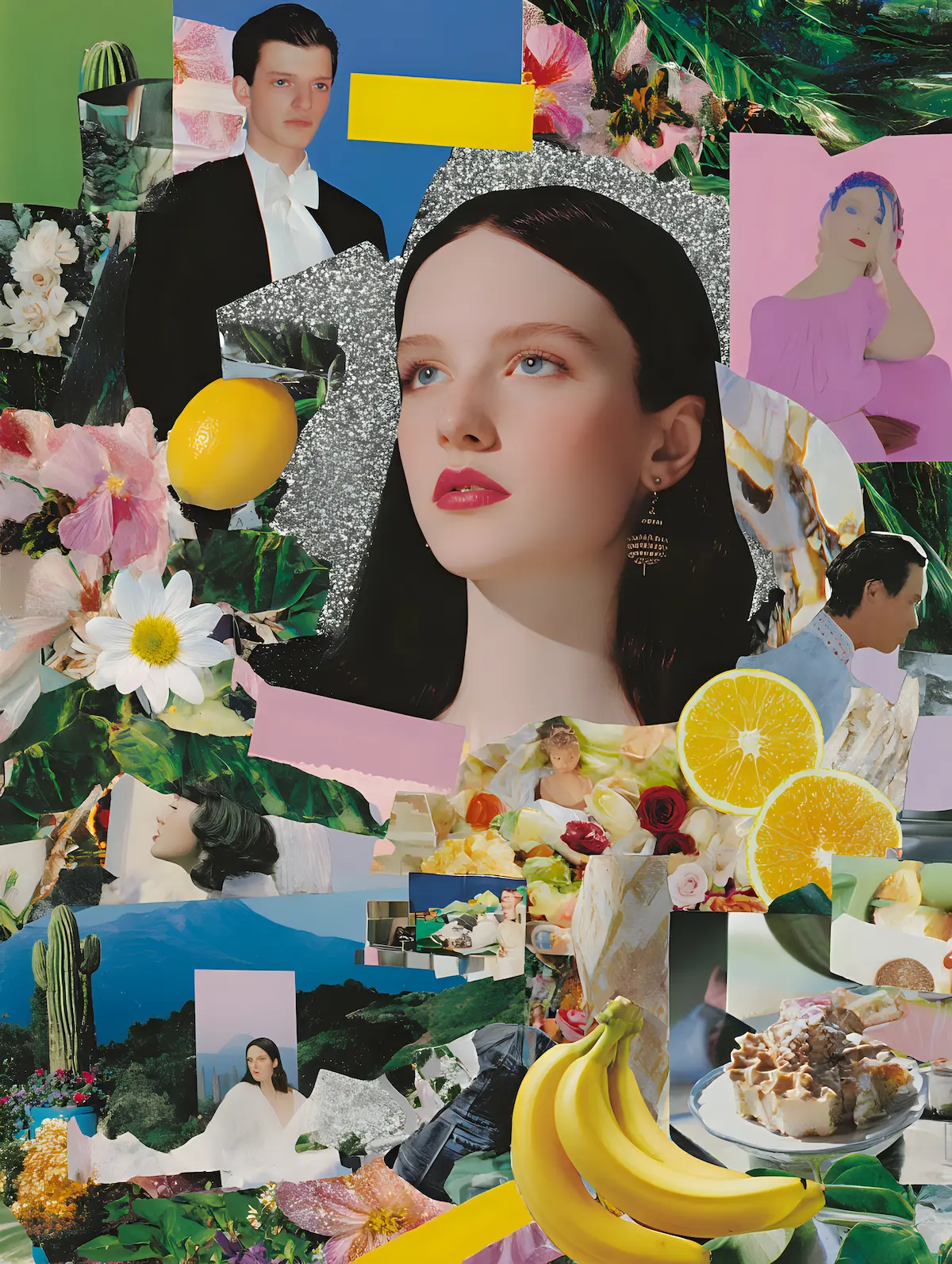 Person in a helmet looking at a futuristic scene