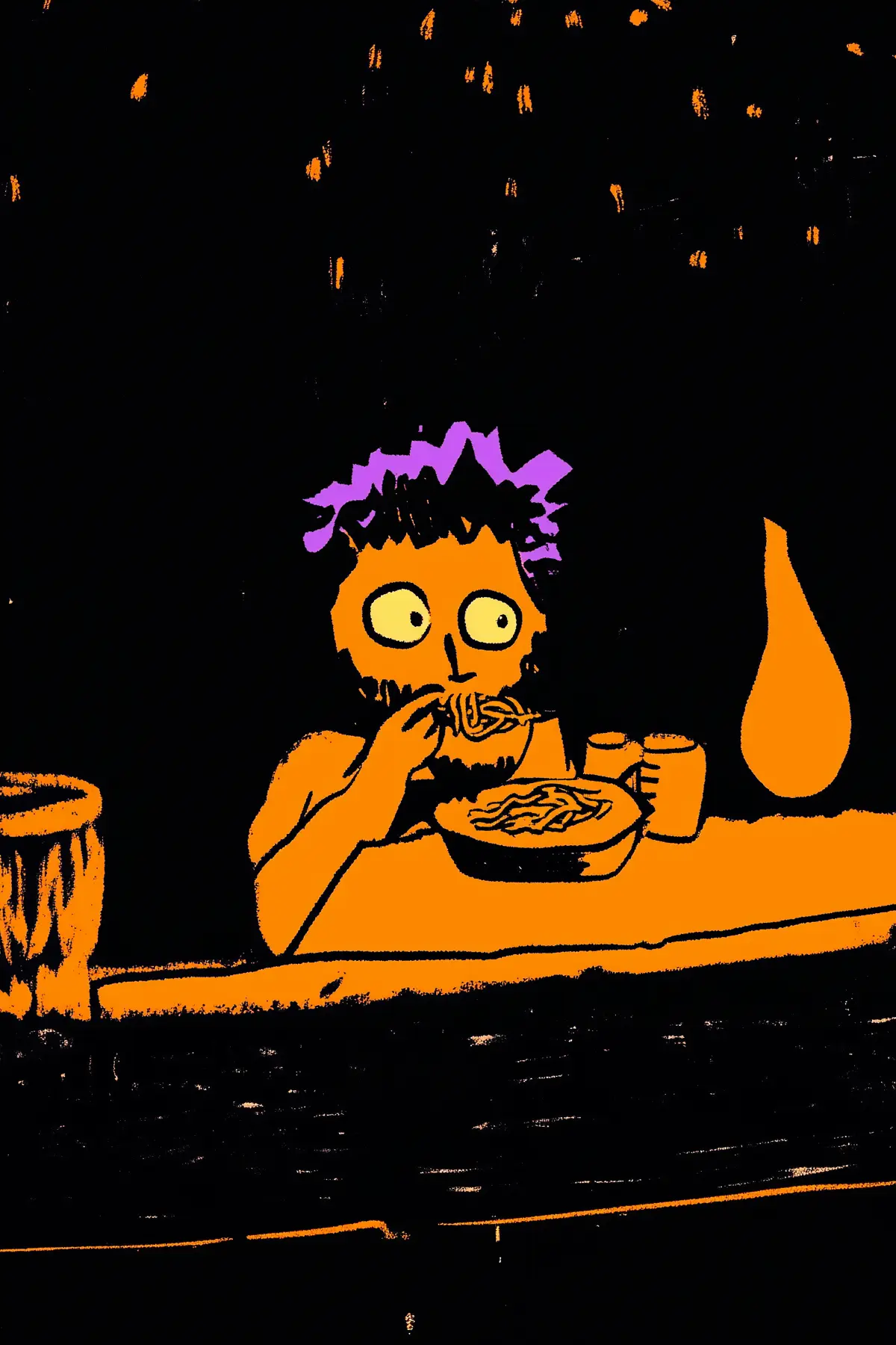 Person in a helmet looking at a futuristic scene